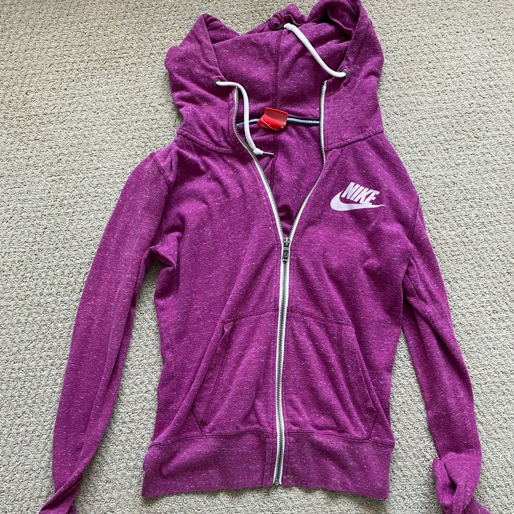 Nike hoodie with zipper. Womens size Small